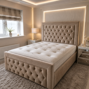 Monaco Bespoke Chesterfield Sleigh Bed
