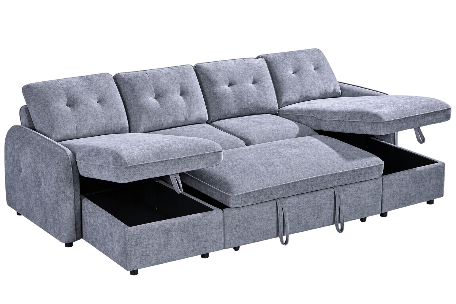 Moscow Sofabed Grey U Shape Corner