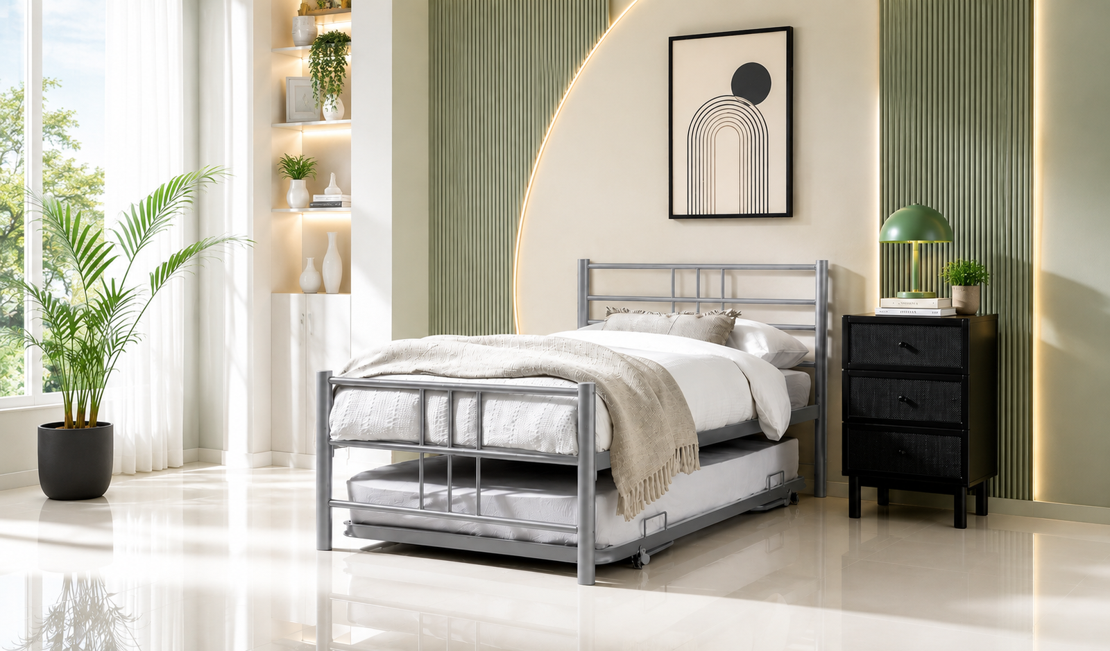 Orbit Metal Guest Bed