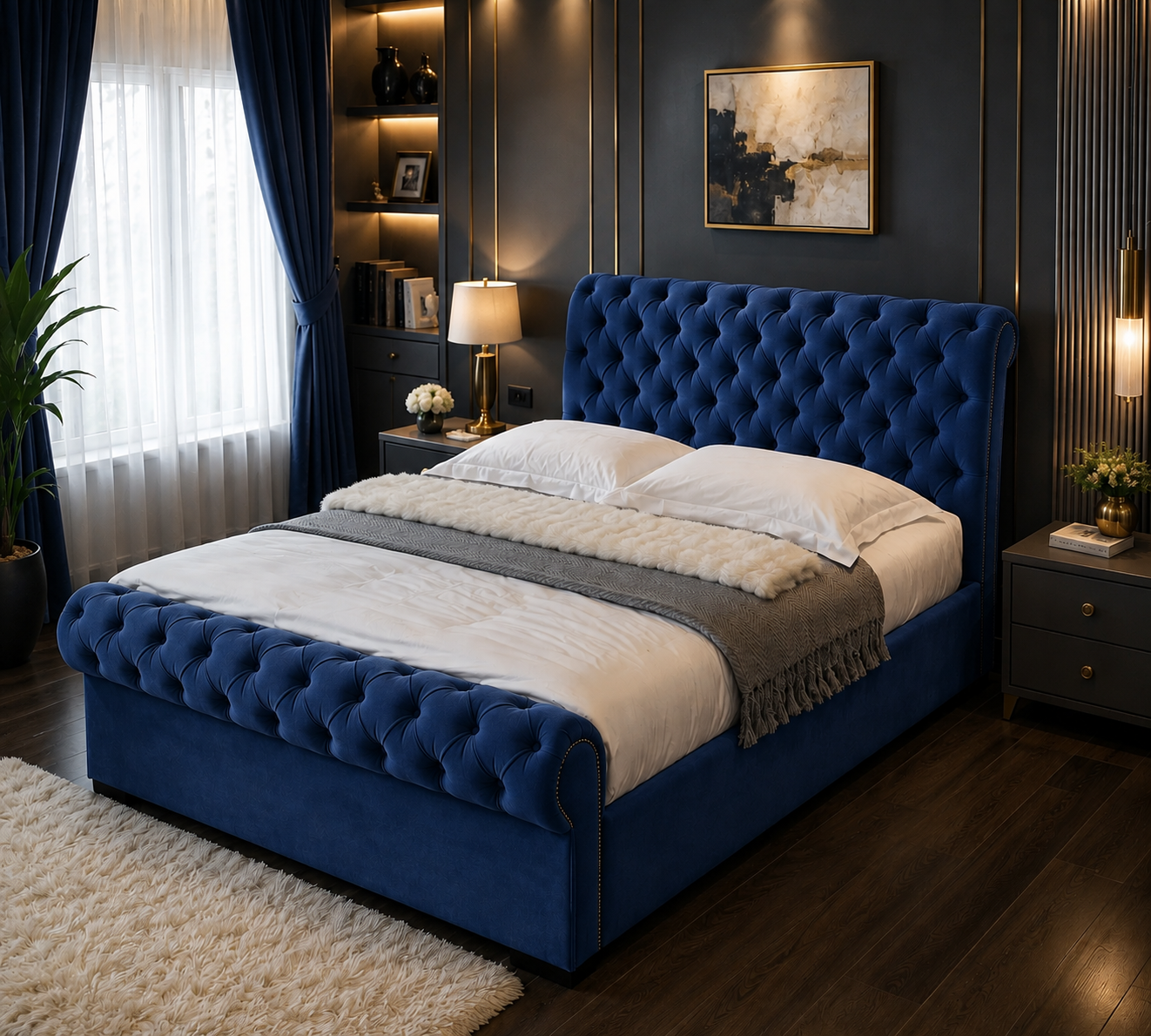 Park Lane Bespoke Sleigh Bed