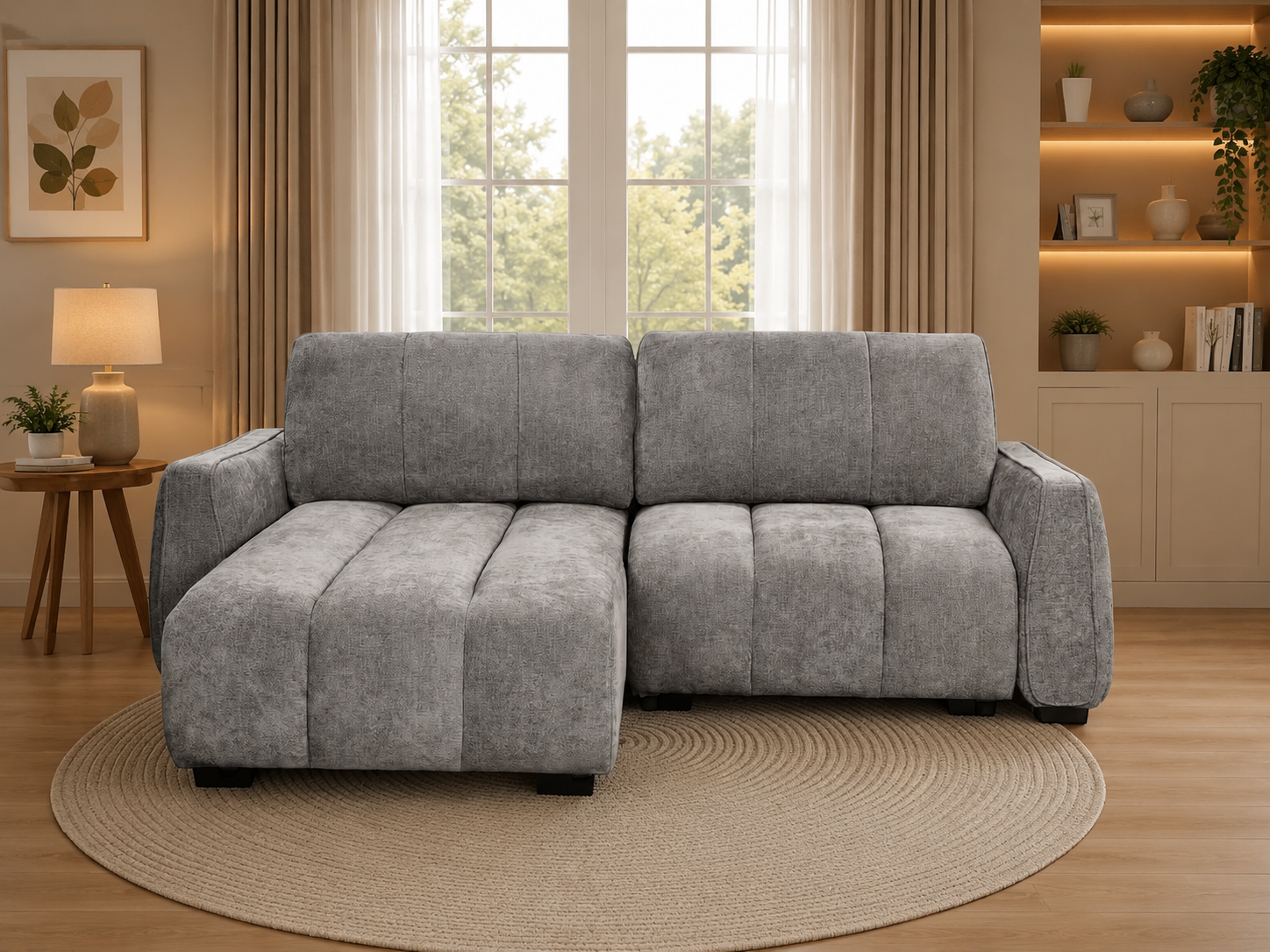 Portland Universal Corner Sofabed Grey | Stylish & Versatile