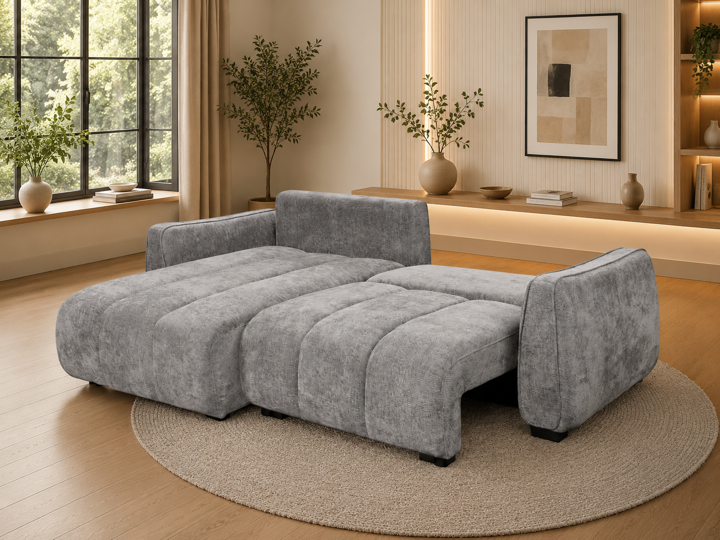 Portland Universal Corner Sofabed Grey | Stylish & Versatile