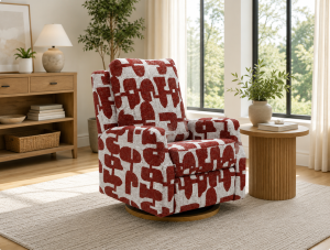 Seville Electric Reclining Chair Red 6