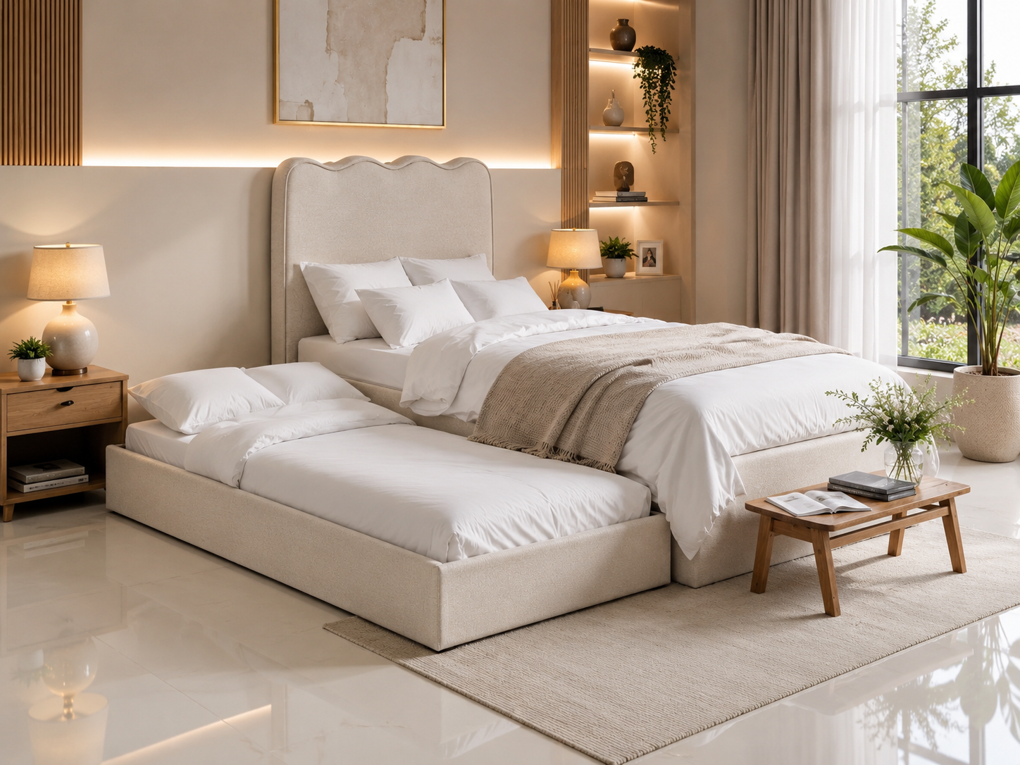 Single Bed With Trundle