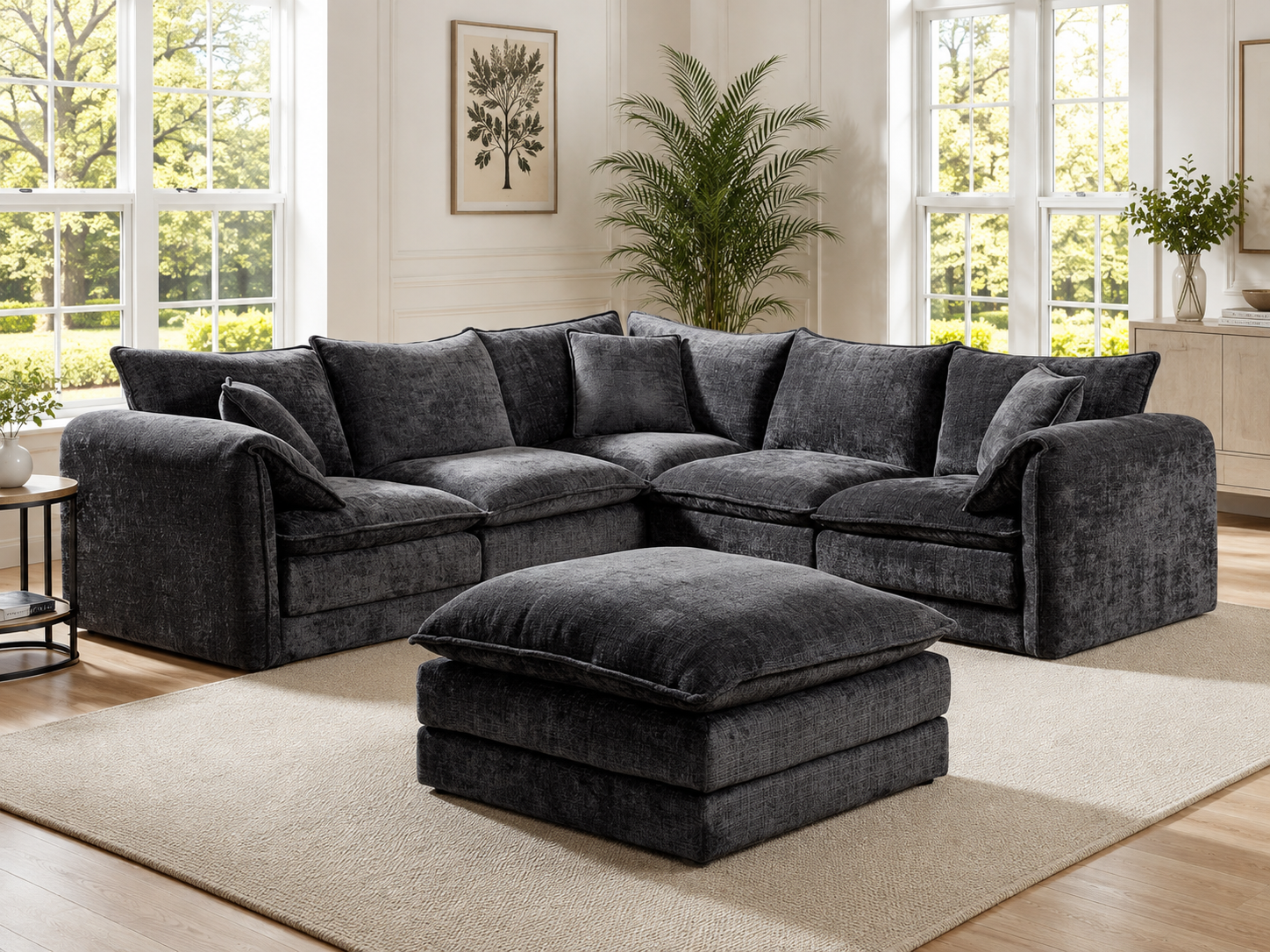 Solaya Sofa Black Large Corner