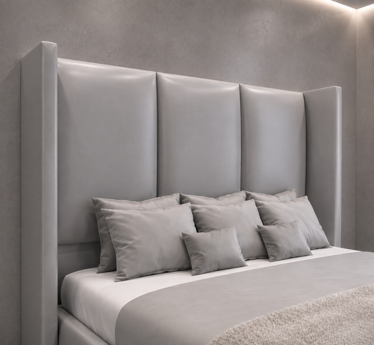Thames Triple Wingback Bed
