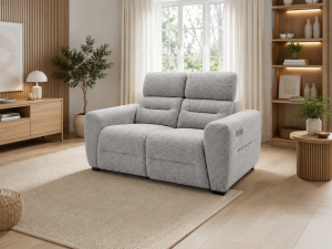 Tokyo Electric Recliner Grey 2 Seater
