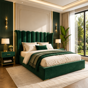 Tulip Art Deco Bed
