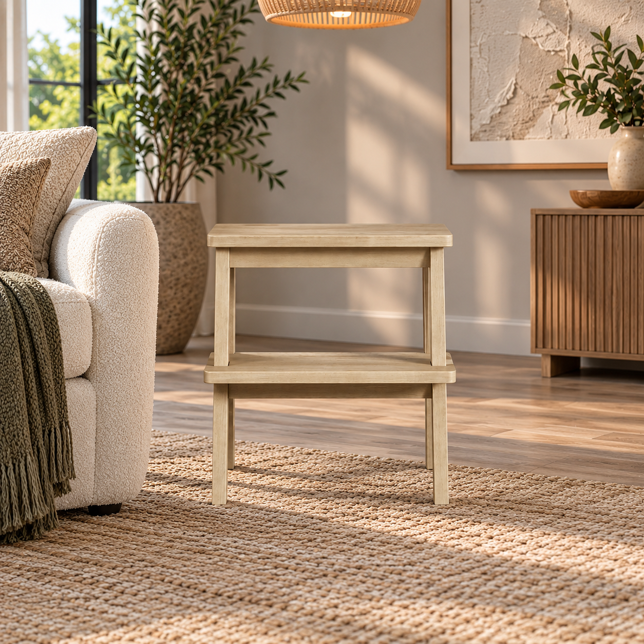 Addie Grey Wash Stool