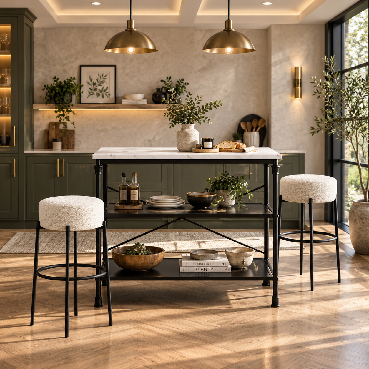 Anais Ivory Counter Stool