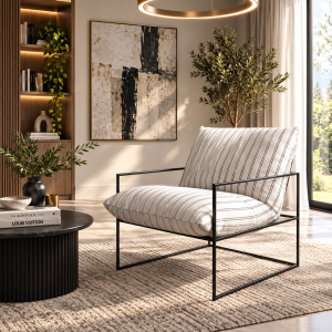 Brook Chalk Stripe Chair