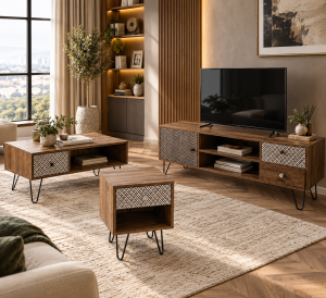 Casablanca Dark Oak Side Table