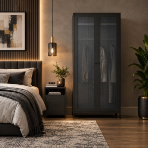 Storm Black 2 Door Wardrobe