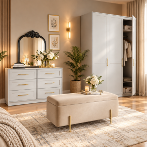 Austen White Single Wardrobe