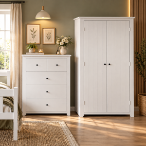 Havana White 2 Door Wardrobe