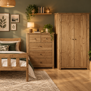 Havana Pine 2 Door Wardrobe