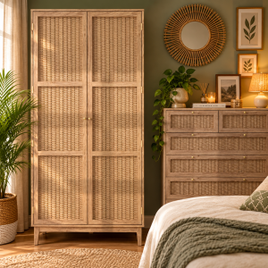 Bordeaux Oak 2 Door Wardrobe