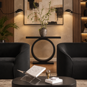 Oren Black Console Table