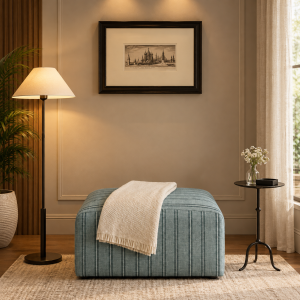 Ryder Thick Stripe Pouffe