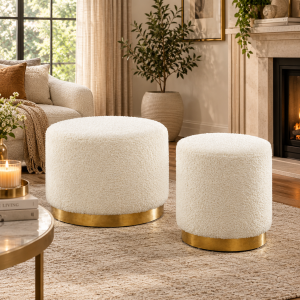 Lara Ted Small Pouffe