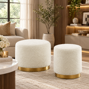 Lara Ted Large Pouffe