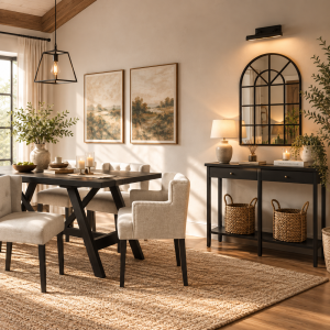 Jackson Black Console Table