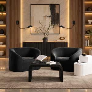 Reed White Side Tables
