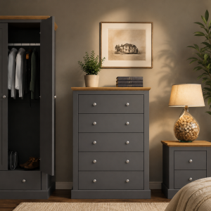 Devon Charcoal Chest of Drawers