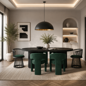 Lina Forest Green Dining Chair