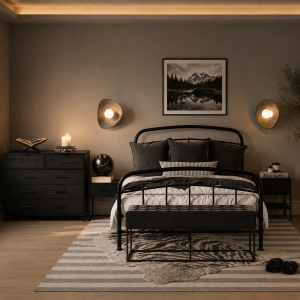 Edison Black Chest of Drawers