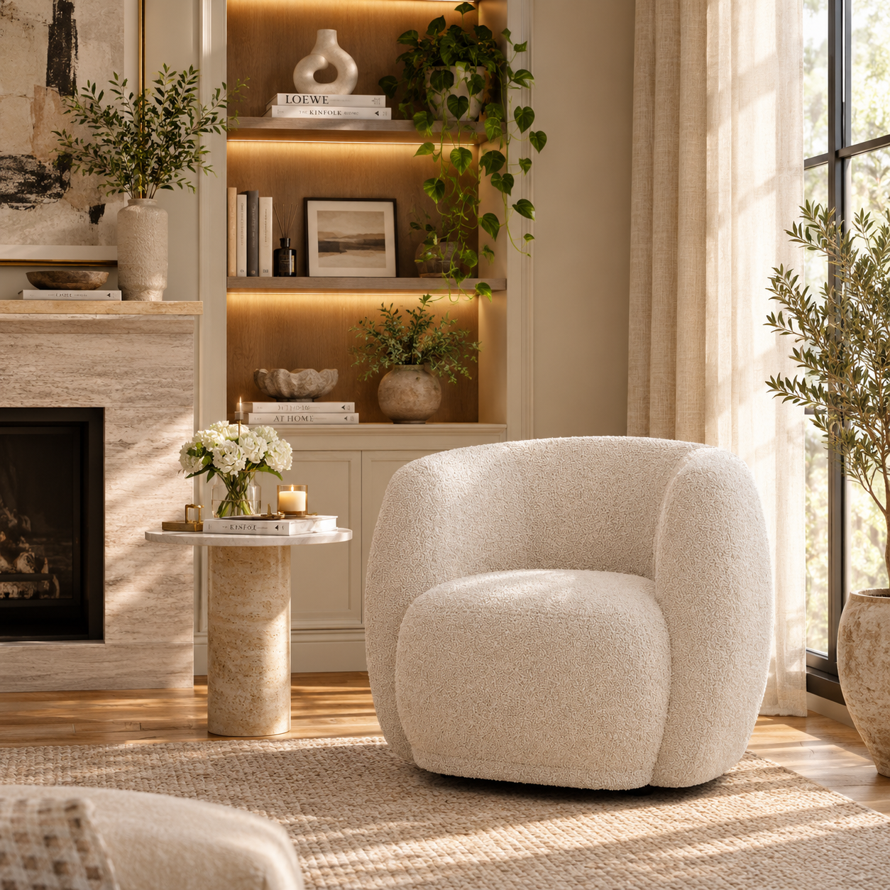 Clay Cotton Chair