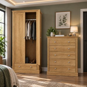 Devon Oak Double Wardrobe