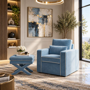 Diego Ice Blue Chair