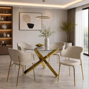 Dorchester Wheat and Gold Dining Chair