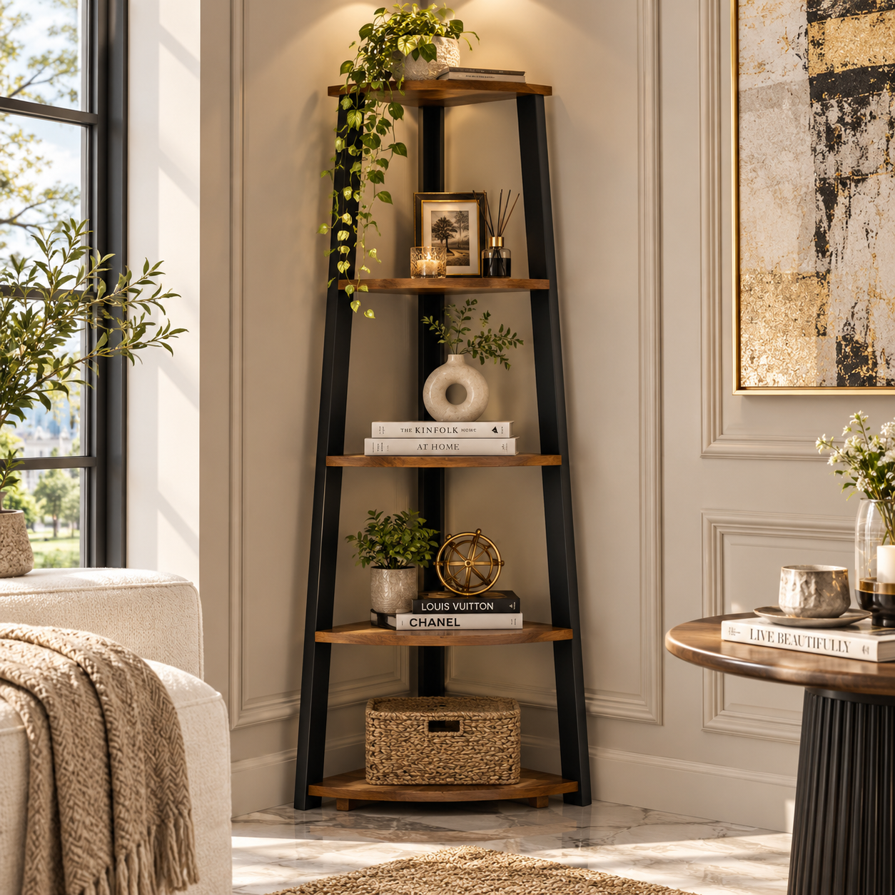 Ealing Mexican Pine Corner Unit