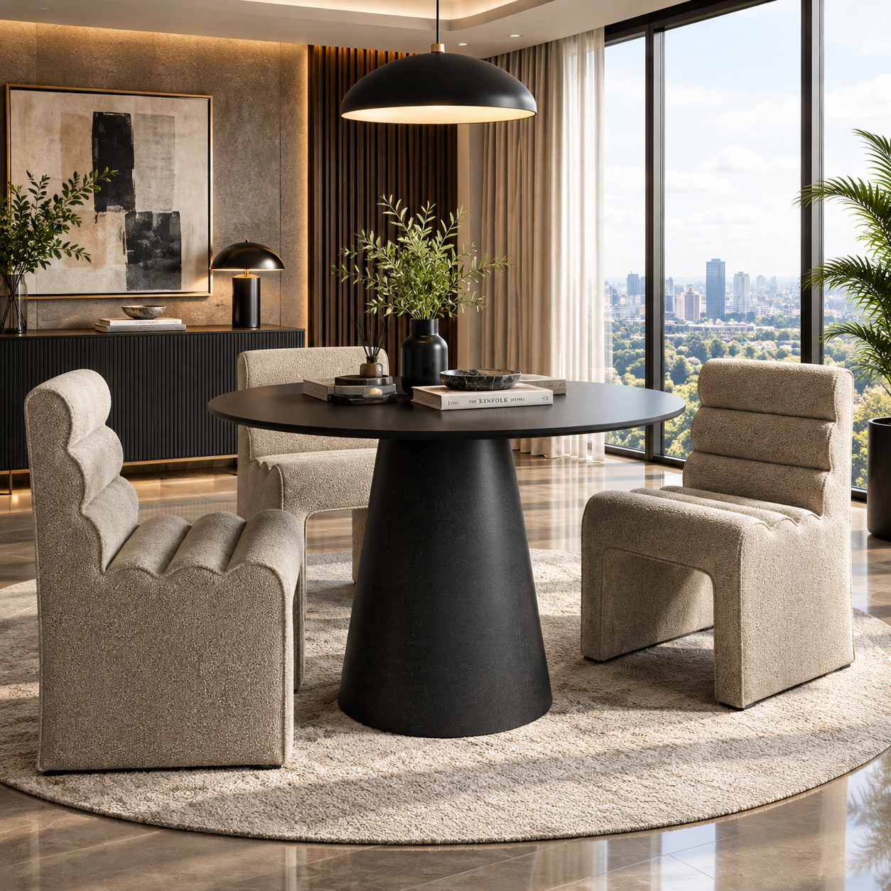 Juno Black Dining Table