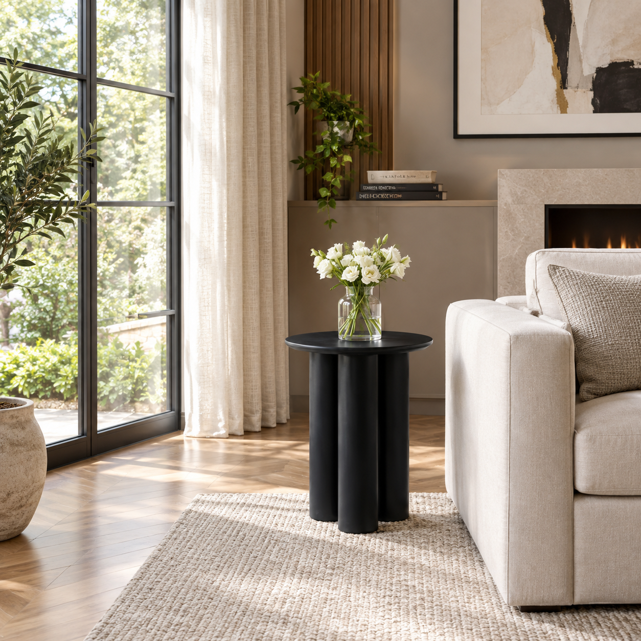Lane Black Side Table