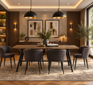 Louie Coffee Dining Table