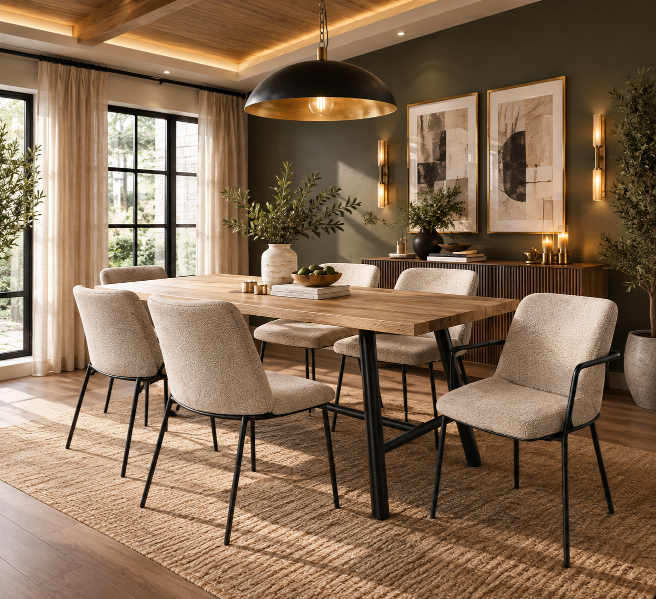 Louie Tawny Dining Table