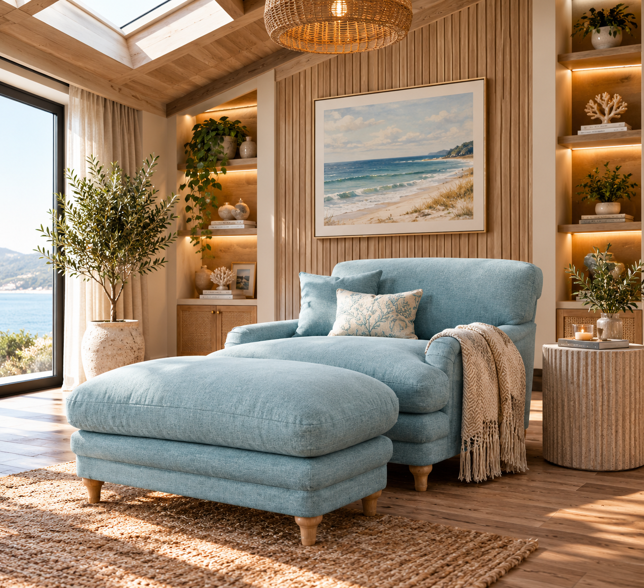 Plumpton Duck Egg Blue Chair