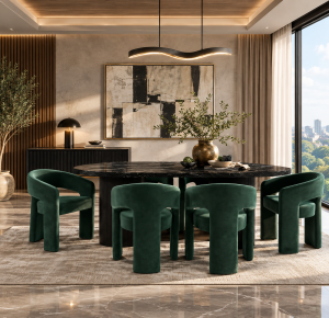 Rina Black Dining Table