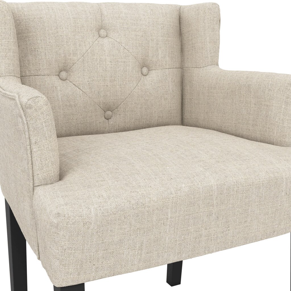 Shay Stone Winged Dining Chair Without Arms